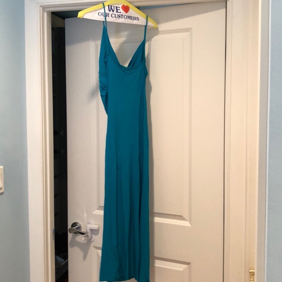 Diane von Furstenberg teal dress size 4 - Picture 3 of 5